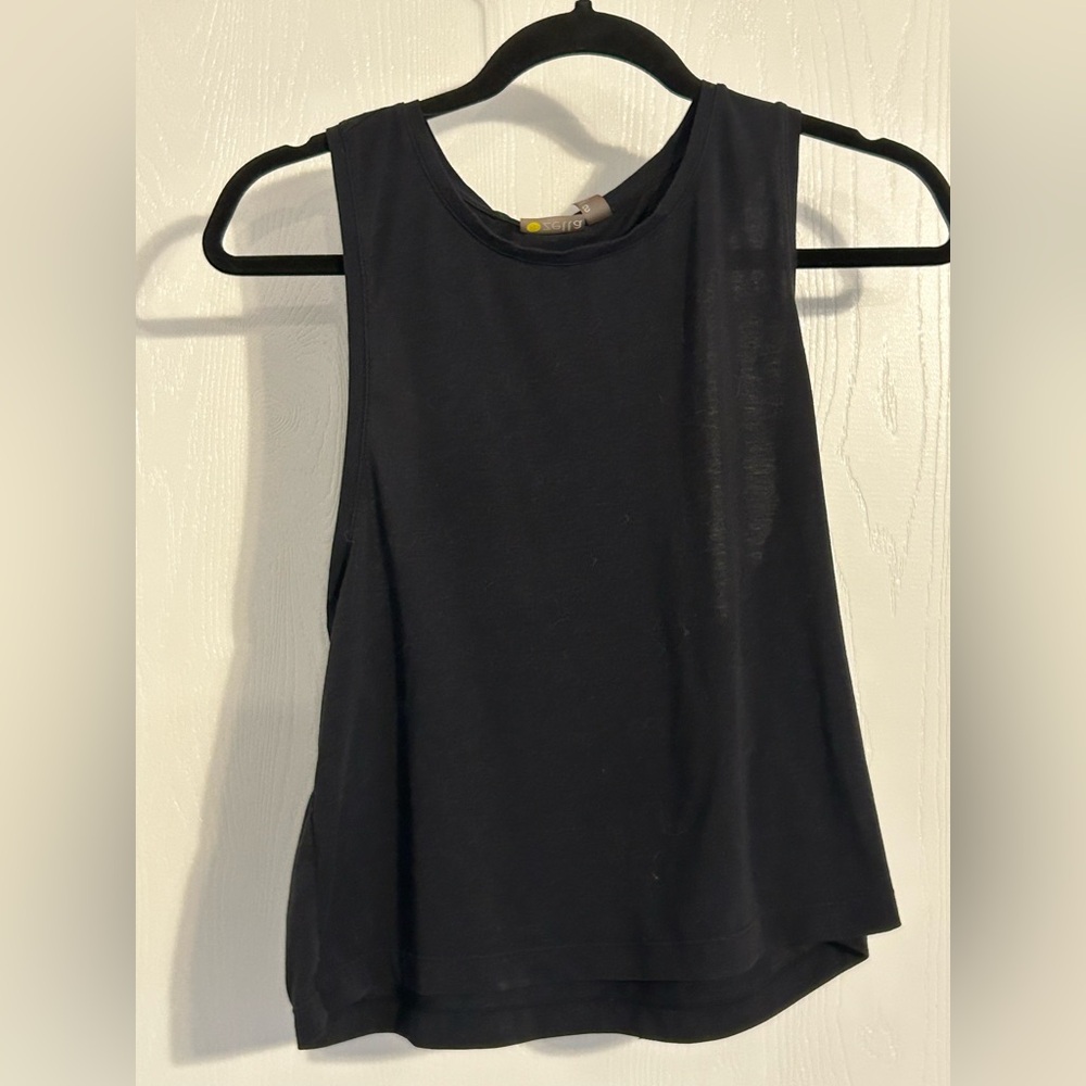 Zella | Black Muscle Tee | Size Small